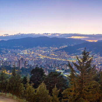 Photography titled "PANORAMIC MEDELLIN…" by Antoine Barthelemy, Original Artwork, Digital Photography