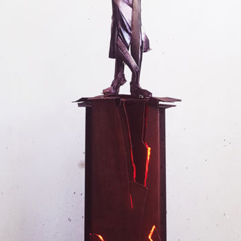 Escultura titulada ""FAJER  AL-JOUROUD"…" por Antoine Berbari, Obra de arte original, Acero inoxidable