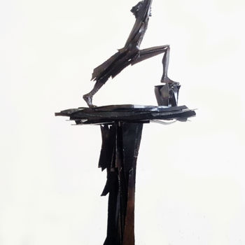 Sculptuur getiteld "" LA DEMANDE DE LA…" door Antoine Berbari, Origineel Kunstwerk, Metalen