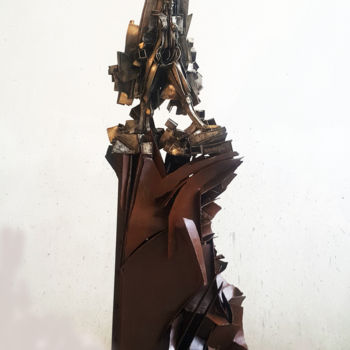 「"LE LIBAN, TEL LE P…」というタイトルの彫刻 Antoine Berbariによって, オリジナルのアートワーク, ステンレス鋼