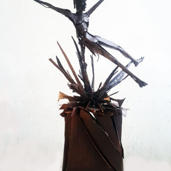 Скульптура под названием "" FAUNE "" - Antoine Berbari, Подлинное произведение искусства, Металлы