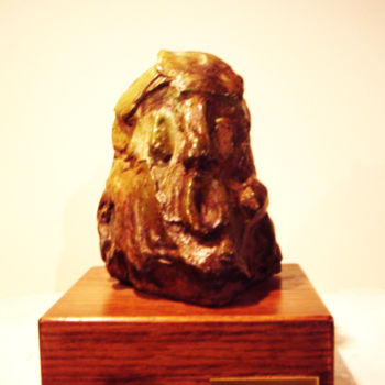 Skulptur mit dem Titel "" LE CRI "" von Antoine Berbari, Original-Kunstwerk, Bronze