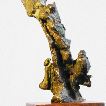 Sculptuur getiteld "" L'ELAN "" door Antoine Berbari, Origineel Kunstwerk, Bronzen