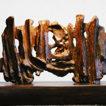 Sculptuur getiteld "" LES ESPRITS II "" door Antoine Berbari, Origineel Kunstwerk, Bronzen