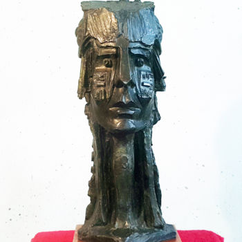 Skulptur mit dem Titel ""MA DAME De ELCHE"" von Antoine Berbari, Original-Kunstwerk, Bronze