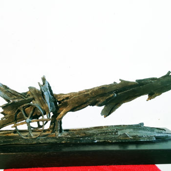 Sculpture titled "" ELIYA - CHAR DE F…" by Antoine Berbari, Original Artwork, Bronze