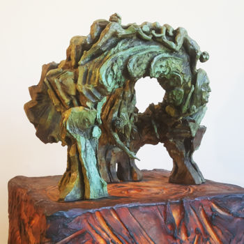 Skulptur mit dem Titel ""FORUM A GEBRAN KHA…" von Antoine Berbari, Original-Kunstwerk, Bronze