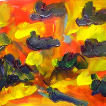 Painting titled "2013 - "PANDÉMIE" -…" by Antoine Berbari, Original Artwork, Acrylic