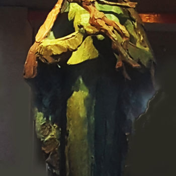 Sculpture titled ""LA SAINTE VIERGE E…" by Antoine Berbari, Original Artwork, Bronze