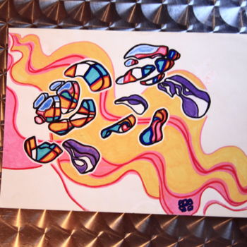 Malarstwo zatytułowany „abstract tag” autorstwa La Fraise 2, Oryginalna praca, Akryl