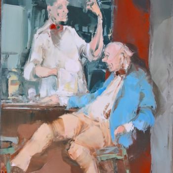 Pittura intitolato "32 Avant la fermetu…" da Antoine Faure, Opera d'arte originale, Olio