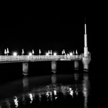 Photography titled "Le ponton de nuit" by Antoine Heid, Original Artwork, Digital Photography