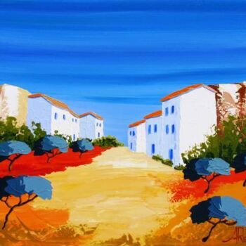 Painting titled "Ruelle en Provence" by Antoine Renault, Original Artwork