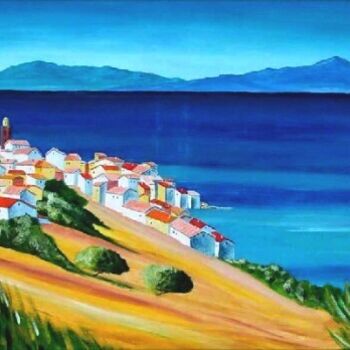 Painting titled "Golfe de St-Tropez" by Antoine Renault, Original Artwork