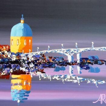 Painting titled "Saint Pierre Bridge" by Antoine Renault, Original Artwork