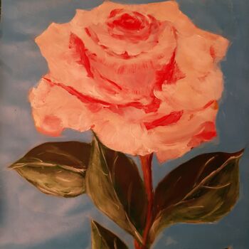 Картина под названием "Au nom de la rose" - Antoine Silveira, Подлинное произведение искусства, Акрил