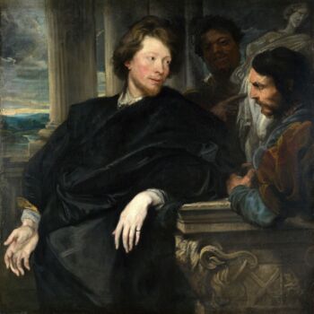 Pittura intitolato "George Gage avec de…" da Antoine Van Dyck, Opera d'arte originale, Olio