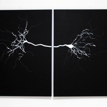 Pittura intitolato "Synapses" da Antoine Charbonnier, Opera d'arte originale, Acrilico