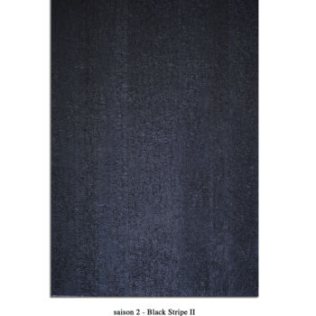 Pittura intitolato "saison2 black strip…" da Antoine Coinde, Opera d'arte originale, Olio