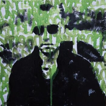 Картина под названием "Antisocial" - Antoine Heiz, Подлинное произведение искусства, Масло