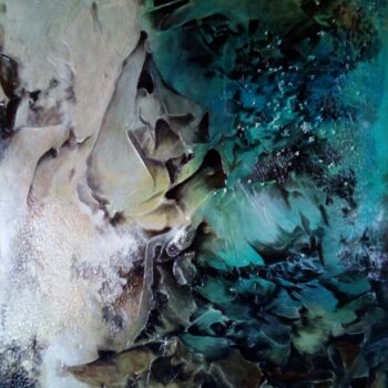 제목이 "Marine , perdue dan…"인 미술작품 Antoinette Dall'Agnolo (Tani)로, 원작, 아크릴 나무 들것 프레임에 장착됨