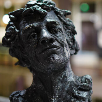 Sculpture intitulée "Le Musicien" par Antoinette Rozan, Œuvre d'art originale, Bronze