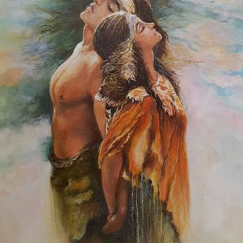 Pintura titulada "couple d'apache" por Antoinette Sevilla, Obra de arte original