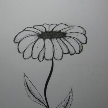 Peinture intitulée "Chamomile" par Anton, Œuvre d'art originale, Encre