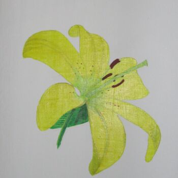 Ζωγραφική με τίτλο "Orchid" από Anton, Αυθεντικά έργα τέχνης, Ακρυλικό