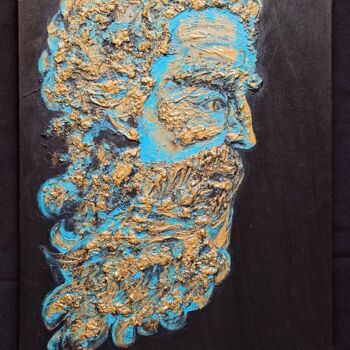 Картина под названием "Poseidon" - Anton Kamenev, Подлинное произведение искусства, Пигменты