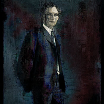 Digitale Kunst mit dem Titel "Sergei Yesenin" von Anton Pustovalov, Original-Kunstwerk, Digitale Malerei