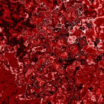 Digitale Kunst getiteld "Crimson Cosmos" door Anton Pustovalov, Origineel Kunstwerk, Digitaal Schilderwerk