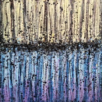 제목이 "Pouring rain"인 미술작품 Anton Rakun로, 원작, 아크릴 나무 들것 프레임에 장착됨