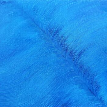Painting titled "Blue Hair" by Anton Rakun, Original Artwork, Acrylic