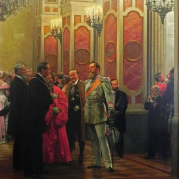 Pintura intitulada "Le prince héritier…" por Anton Von Werner, Obras de arte originais, Óleo