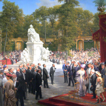 Pintura intitulada "Inauguration du mon…" por Anton Von Werner, Obras de arte originais, Óleo
