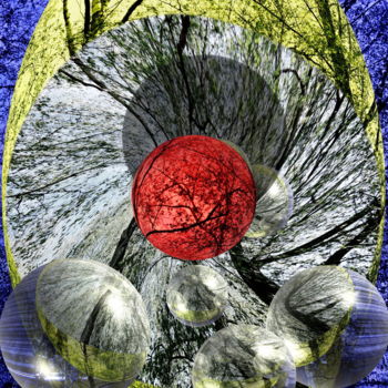 Digital Arts titled "spot-on-red-or-jour…" by Anton Winzer, Original Artwork