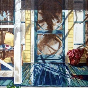 Malerei mit dem Titel "The Front Porch" von Anton Nichols, Original-Kunstwerk, Öl