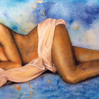 Pittura intitolato "la-bella-addormenta…" da Antonella Guarneri, Opera d'arte originale