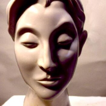 Sculpture titled "The Singer" by Antonella Iurilli Duhamel, Original Artwork