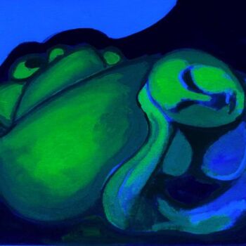 Peinture intitulée "Suspended Nights" par Antonella Iurilli Duhamel, Œuvre d'art originale
