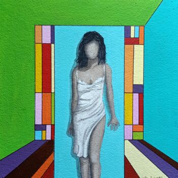 "DREAM WOMEN COLLECT…" başlıklı Tablo Antonella Preti tarafından, Orijinal sanat, Akrilik Ahşap panel üzerine monte edilmiş
