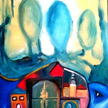 Painting titled "diverso.jpg" by Antonella Bonaffini, Original Artwork, Oil