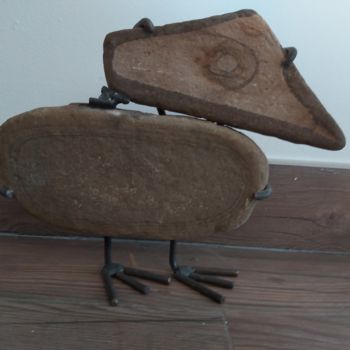 Sculpture titled "Pato" by Antonia Marco, Original Artwork, Stone