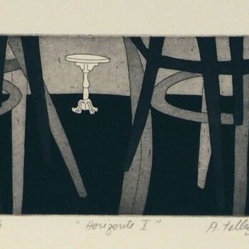 Printmaking titled "Horizontes I" by Antonia Téllez, Original Artwork, Etching