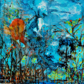 Картина под названием "SEA FOREST #7" - Antonieta Martinho, Подлинное произведение искусства, Акрил Установлен на Другая жес…