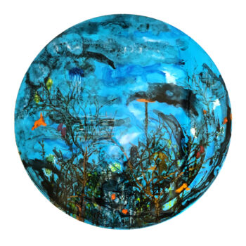 Painting titled "SEA FOREST #15" by Antonieta Martinho, Original Artwork, Acrylic Mounted on Other rigid panel