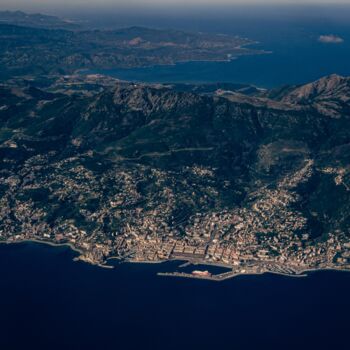 Photography titled "Bastia from the air" by Antonin Borie, Original Artwork, Digital Photography