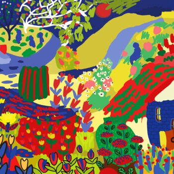Arts numériques intitulée "Spring euphoria" par Antonina Falchuk, Œuvre d'art originale, Travail numérique 2D