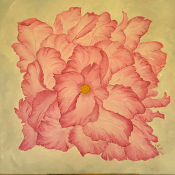 Pintura intitulada "Bogactwo kwiatowych…" por A.Mark., Obras de arte originais, Óleo